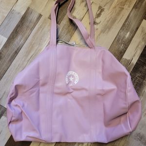 Vegan leather duffle bag